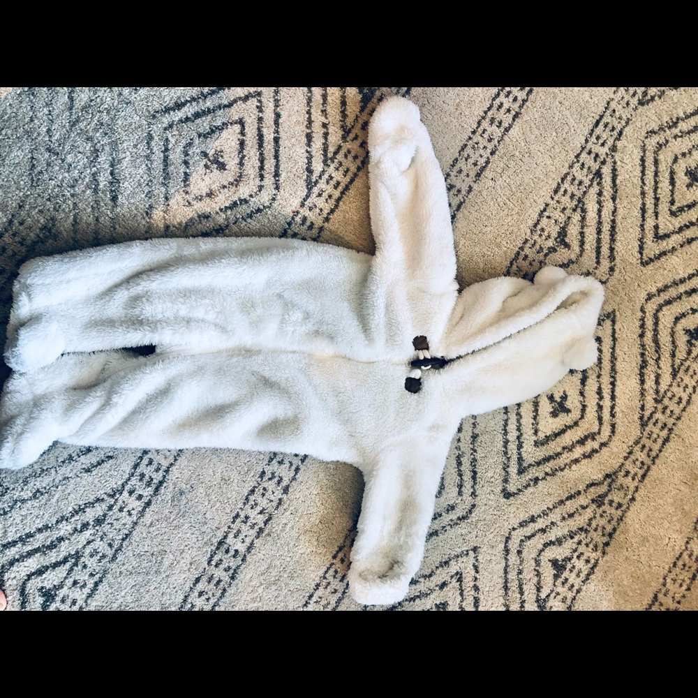 Carters ultra soft fleece bunting 6m white